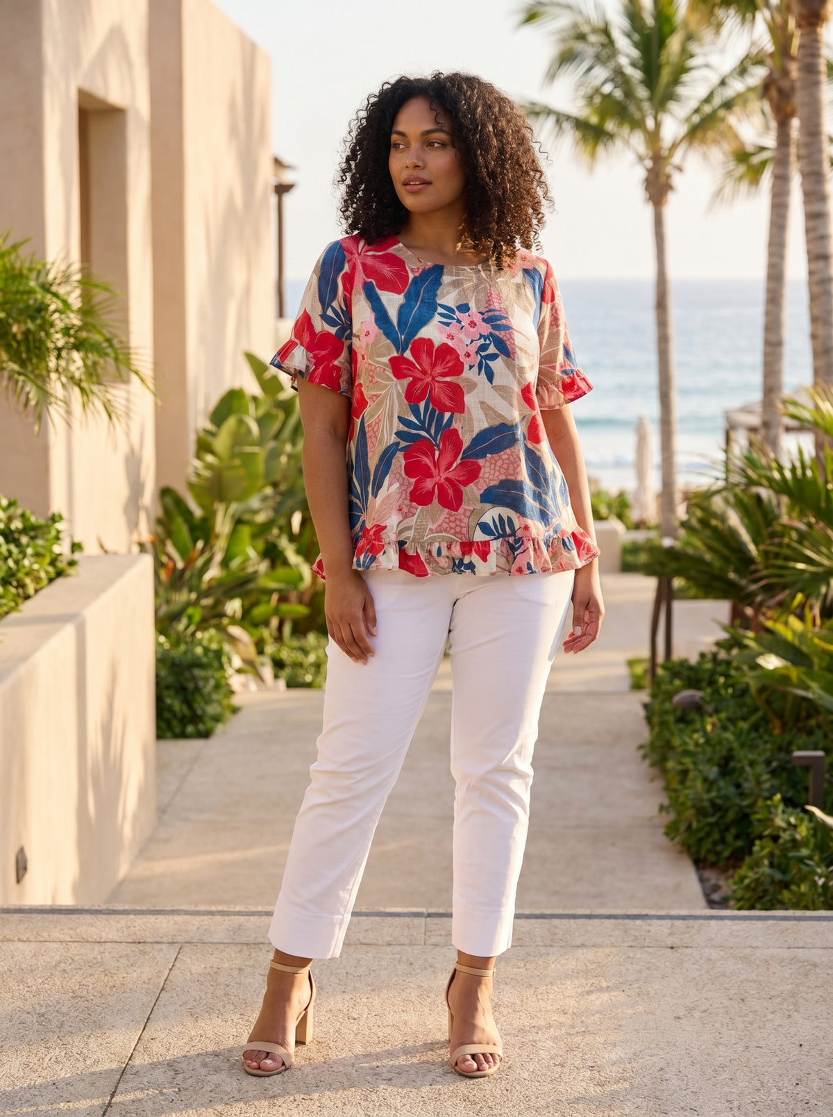 Orientique Frill Top