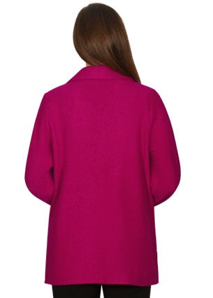 Jillian Boiled Wool Zip Jacket (Black or Red)
