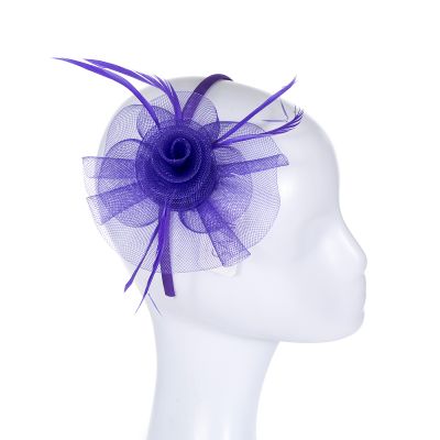 Feather and Tulle Fascinator