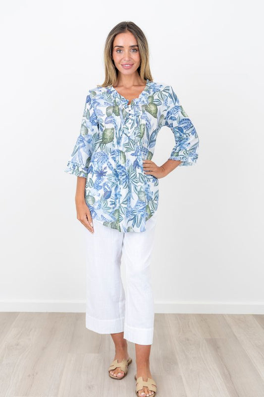 Renoma Organic Cotton Pintuck Blouse
