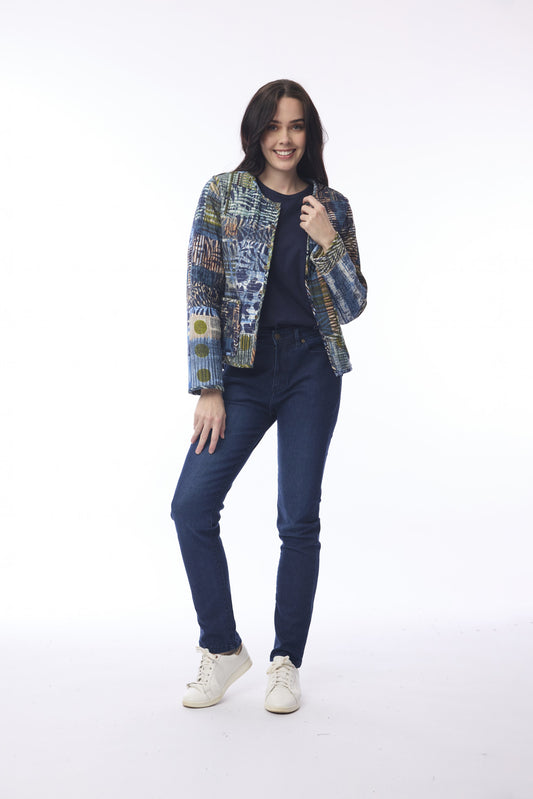 Orientique Reversible Organic Cotton Quilted Jacket