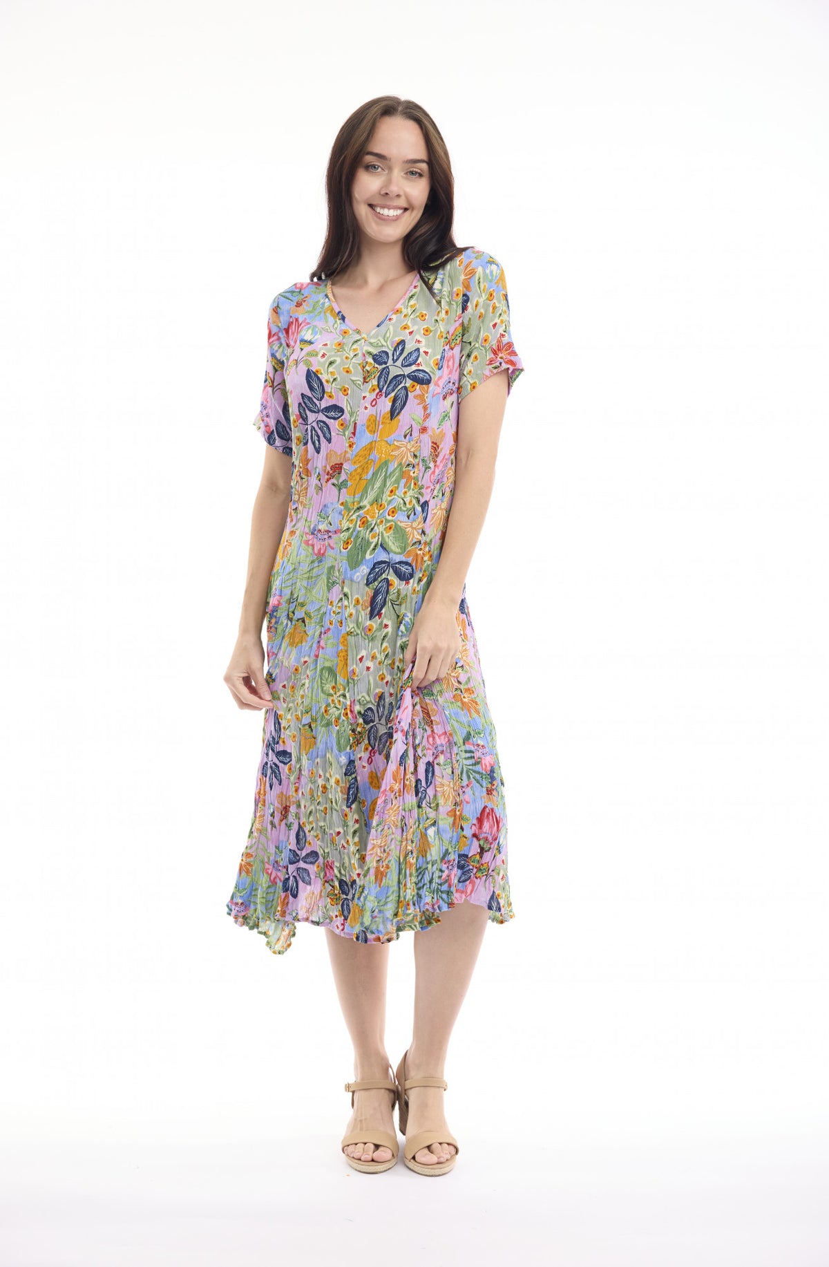 Orientique Godet Style Dress
