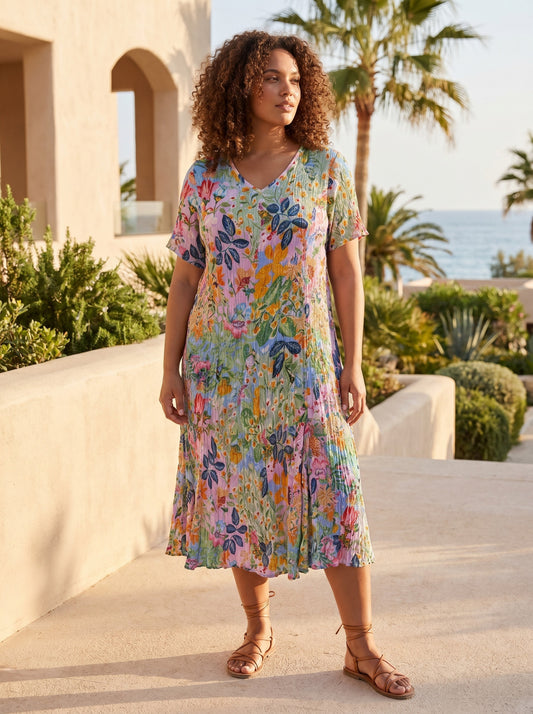 Orientique Godet Style Dress