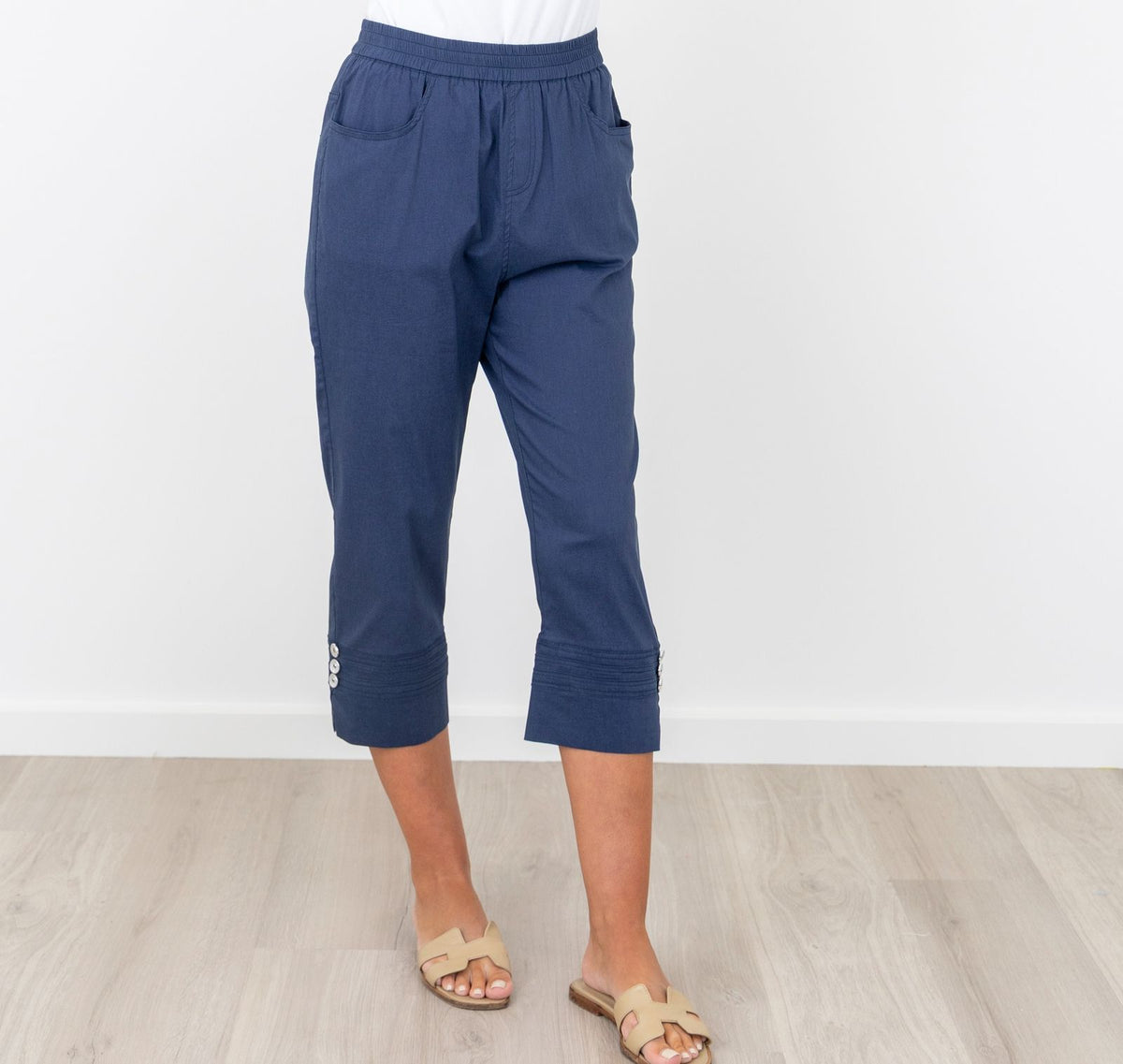 Renoma Supreme Button Detail 3/4 Pant