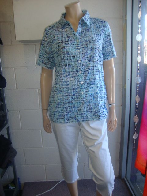 Jillian poly/cotton blouse