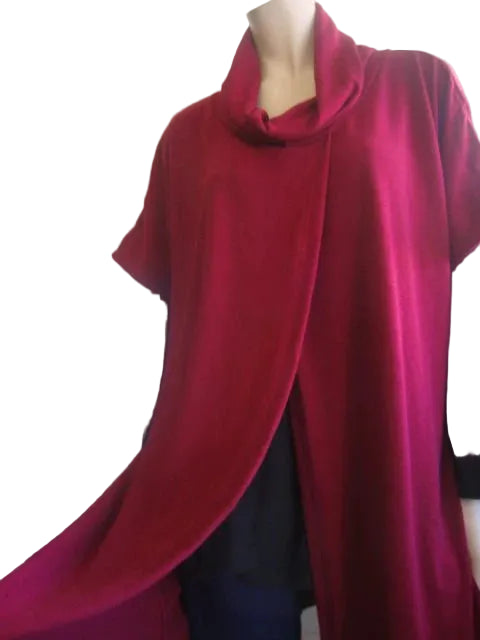 Split Front Warmer Feel Sleeveless Top (Many Colours)