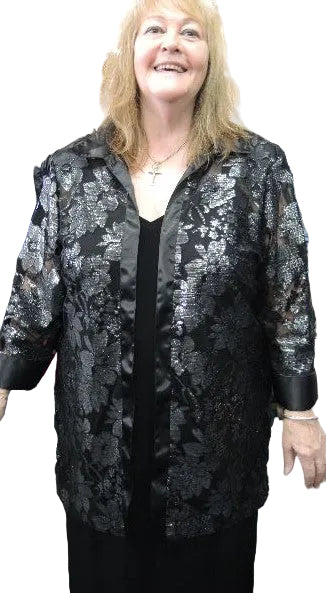 Girl Satin Trimmed Jacket