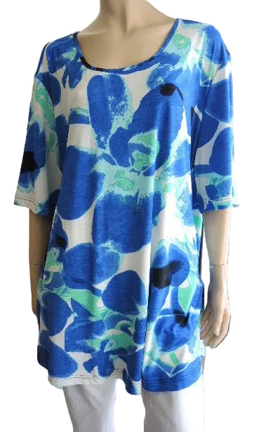 Shelz V neck Stretch Top