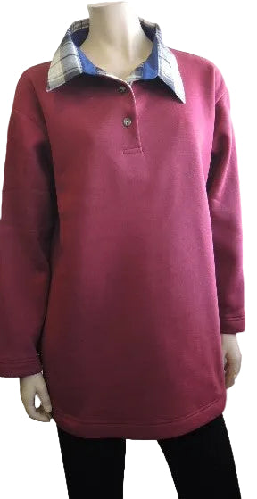 Party Girl Fleecy Lined Polo Top