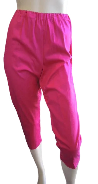 Swish Cotton Blend Stretch Pants (Hot Pink or Royal Blue)