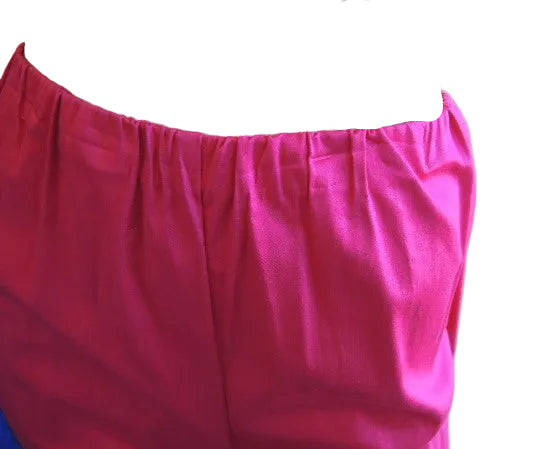 Swish Cotton Blend Stretch Pants (Hot Pink or Royal Blue)