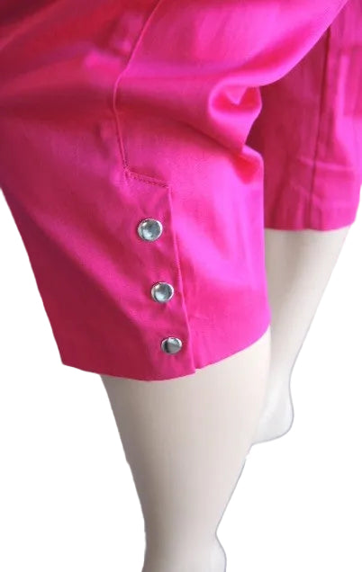Swish Cotton Blend Stretch Pants (Hot Pink or Royal Blue)