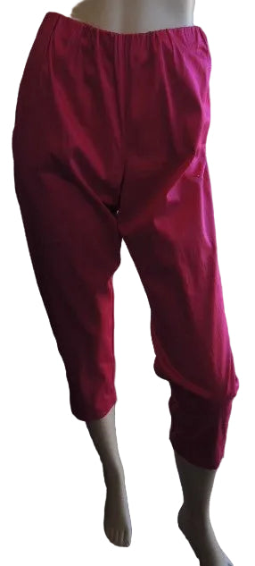 Swish Cotton Blend Stretch 3/4 Pant (Pink or Blue)